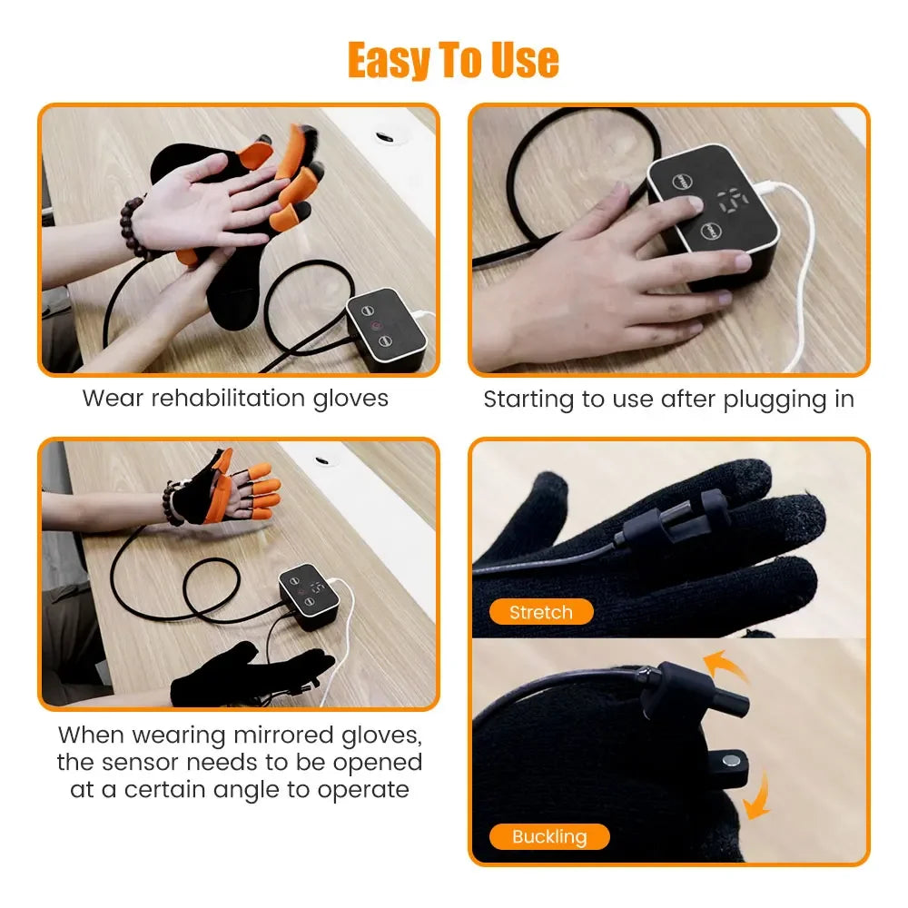 Rehabilitation Robot Glove Hand Exerciser Finger Training Gloves Stroke Hemiplegia Devices Hand Rehabilitation Trainer Rehab SmartPursue™