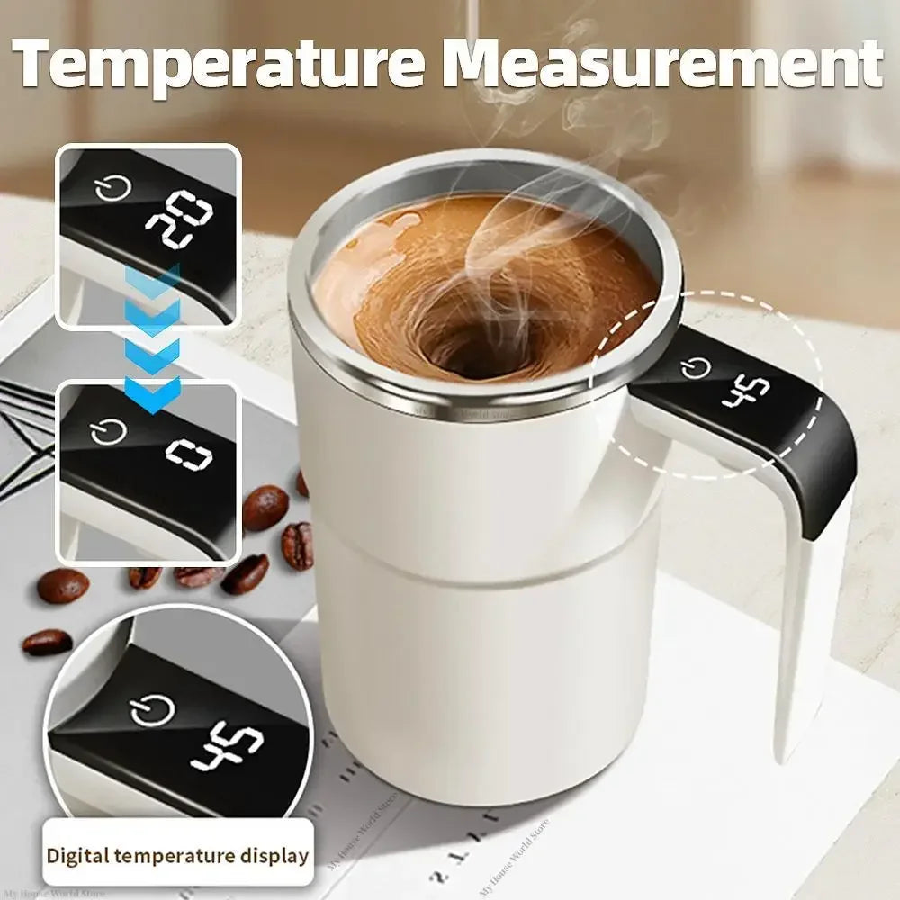 Automatic Self-Stirring Mug with Temperature Display - SmartPursue™