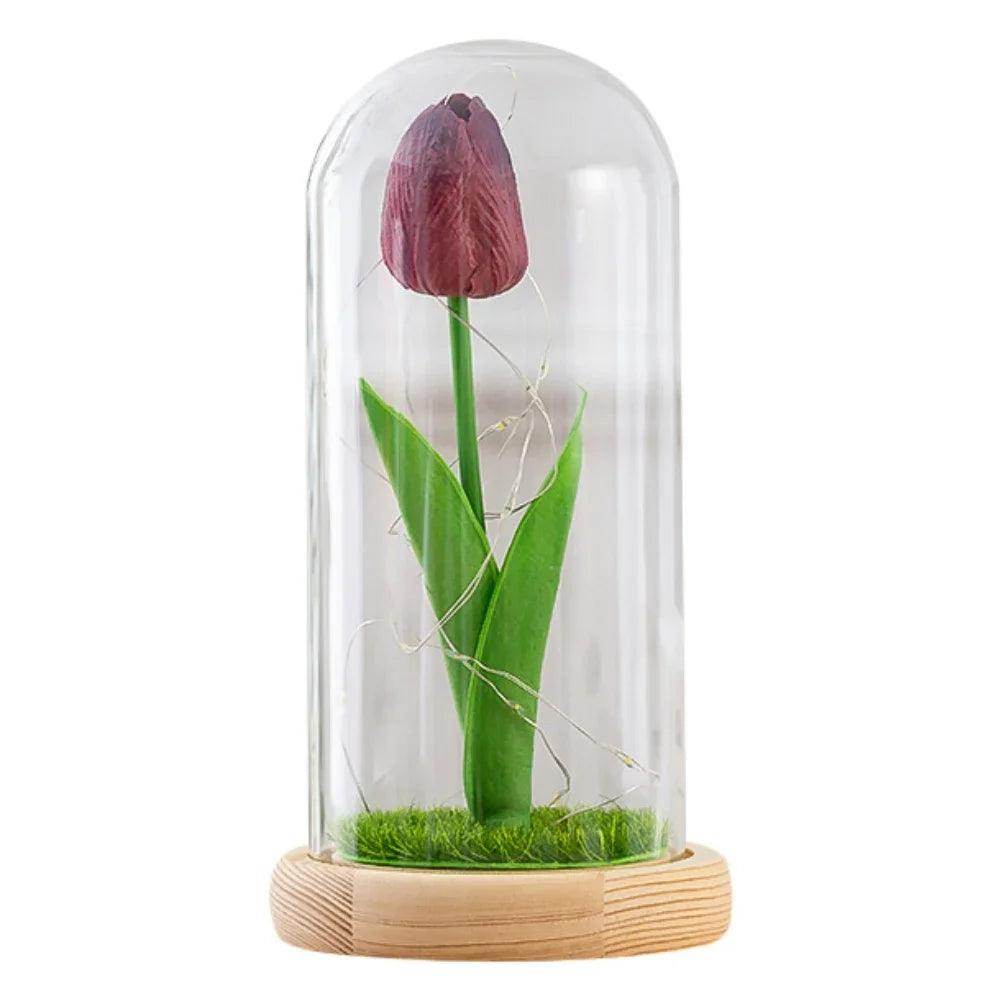 LED Glass Rose Tulip Ornament - SmartPursue™