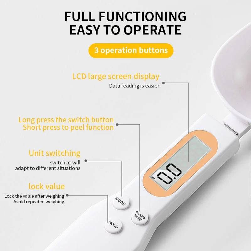 Mini Digital Spoon Scale – Precision Measuring - SmartPursue™