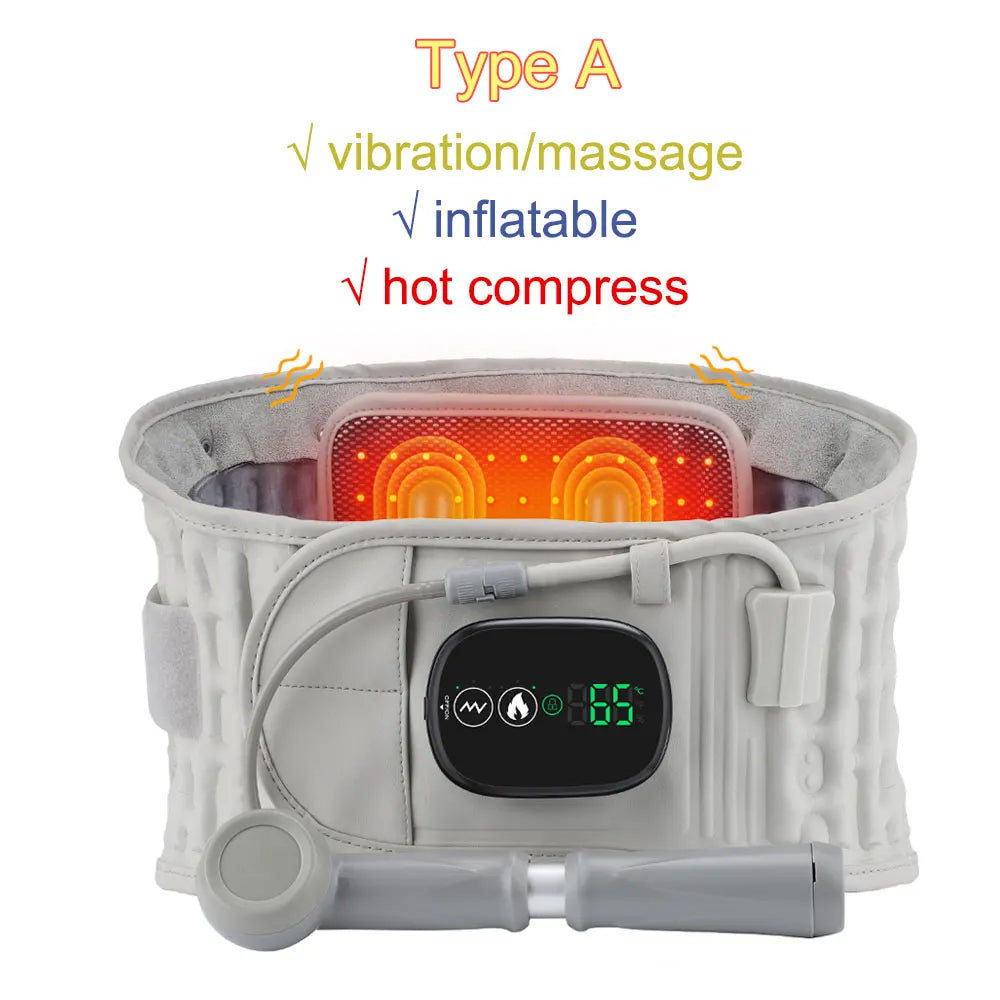 Heating Waist Massager Belts Vibration Inflatable Heated Pads Back Protector Waist Massage Relax Warmer SmartPursue™