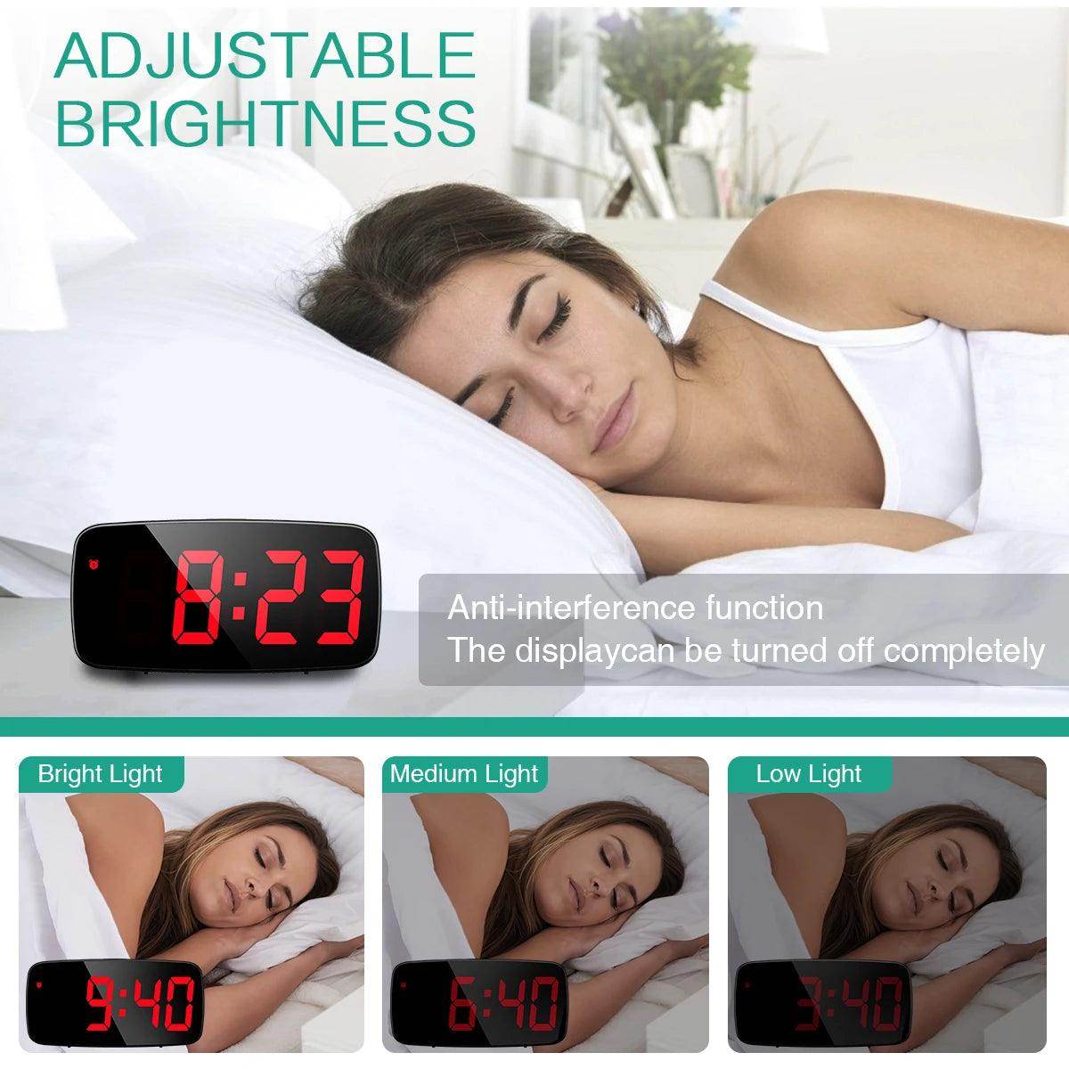 Digital LED Clock Desktop Alarm Clock - SmartPursue™
