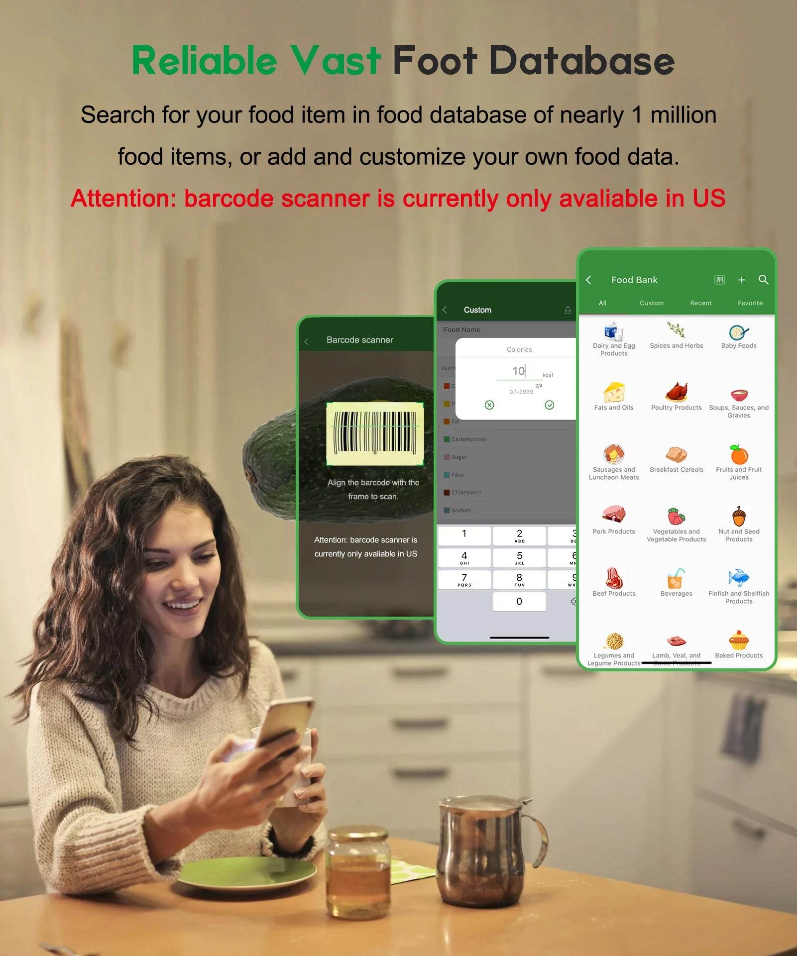 Smart Nutrition Food Scale with Bluetooth app - SmartPursue™