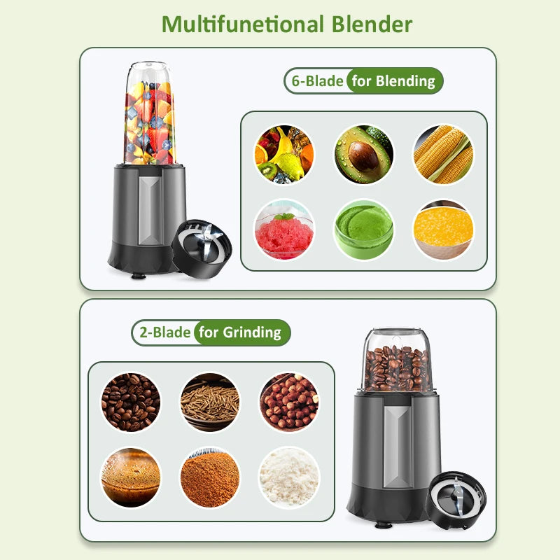 1300 W Compact Smoothie Blender - SmartPursue™