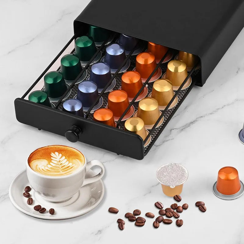 ☕ 40 Nespresso Pods Coffee Drawer Holder - SmartPursue™