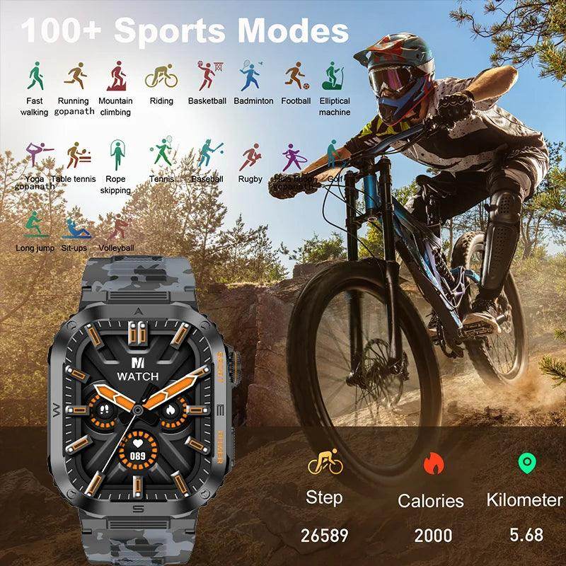 Rugged Military Smart Watch For Android IOS XIAOMI - SmartPursue™