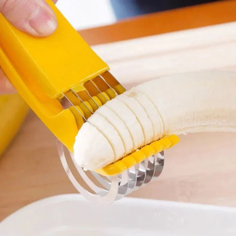 Creative Banana Slicer & Sausage Slicer – Stainless Steel Fruit Cutter