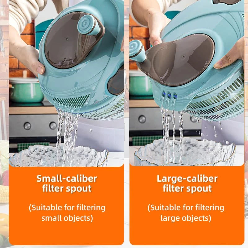 🥗 4.24 Quart Salad Spinner – Rinse, Spin & Serve Greens with Ease - SmartPursue™