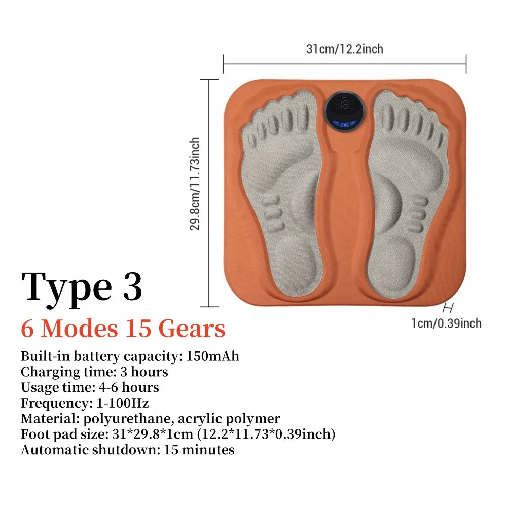 🦶 3D Foot Massage Mat – USB Rechargeable Electric Leg Massager Diversi Fusion™