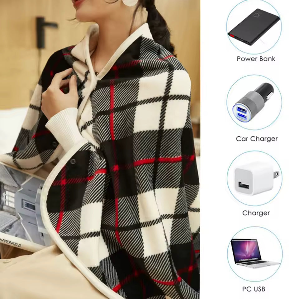 USB Electric Heated CozyGlow Heated Wrap Travel & Portable Gadgets