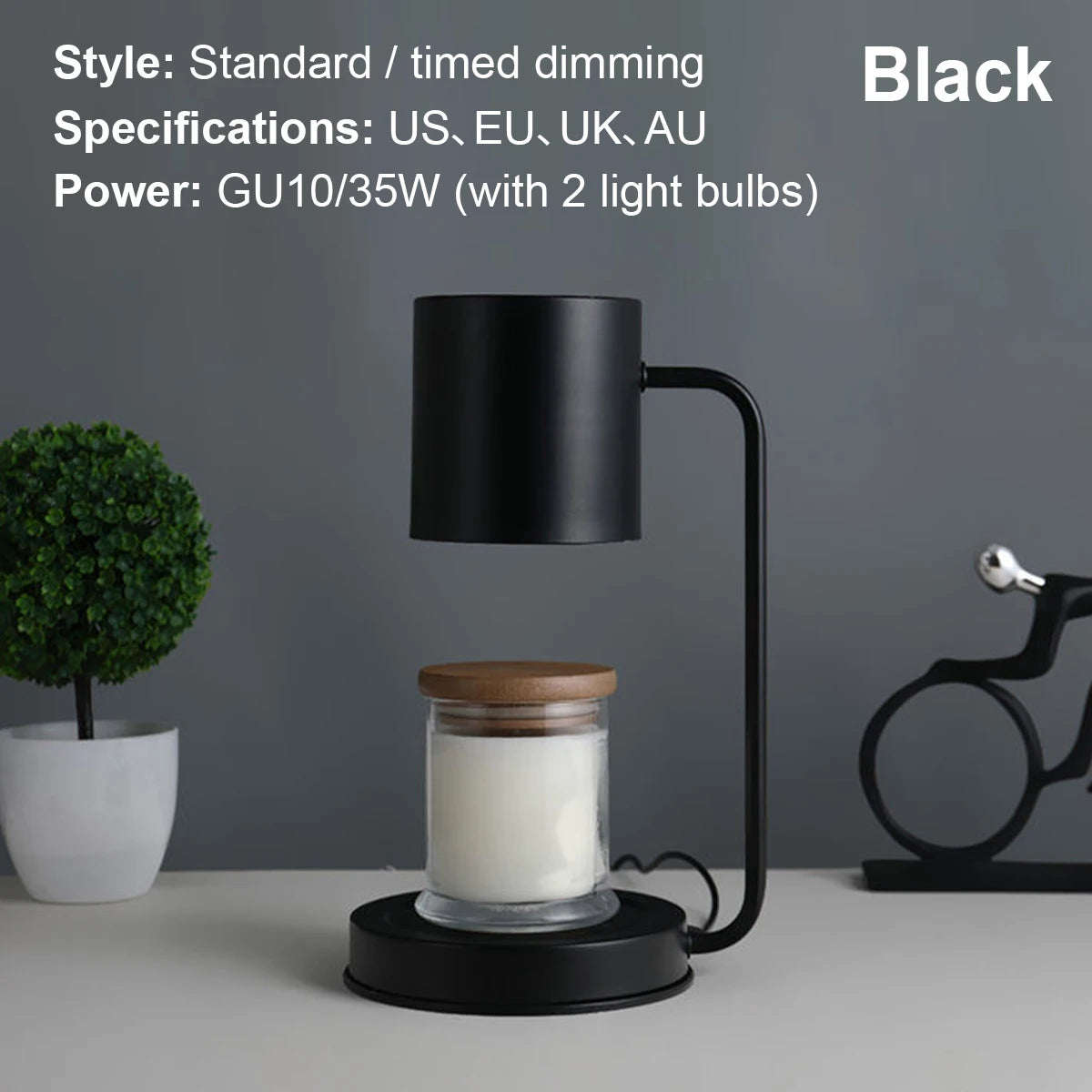 🕯 Candle Warmer Lamp – Touch Control Timer & Dimmer Wax Melt Lamp - SmartPursue™
