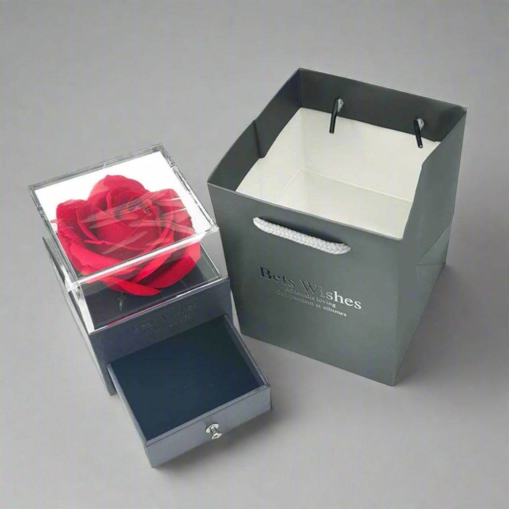 Hollow Zircon Love Necklace with Eternal Flower Gift Box - SmartPursue™