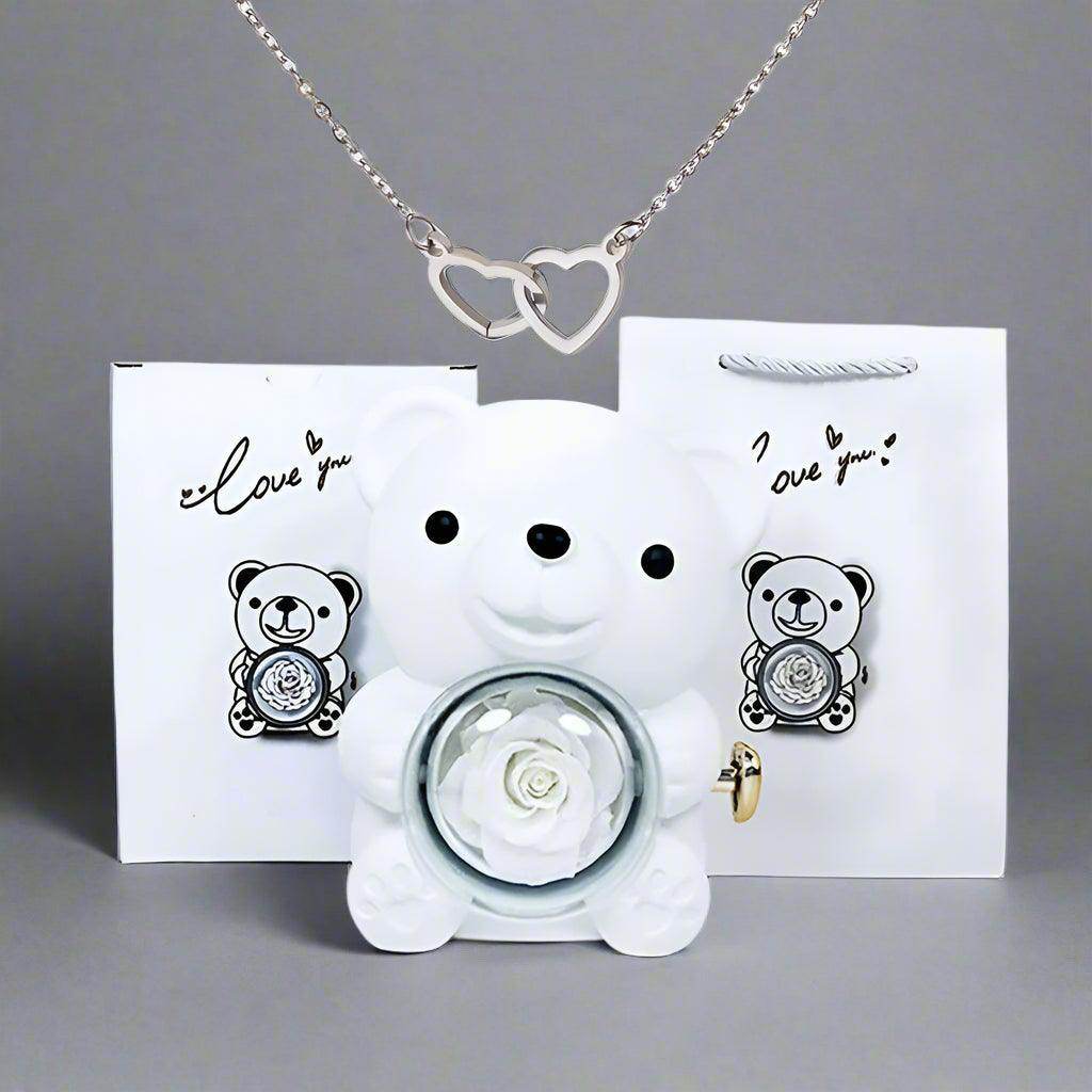 Valentine's Day Rose Bear Necklace - SmartPursue™