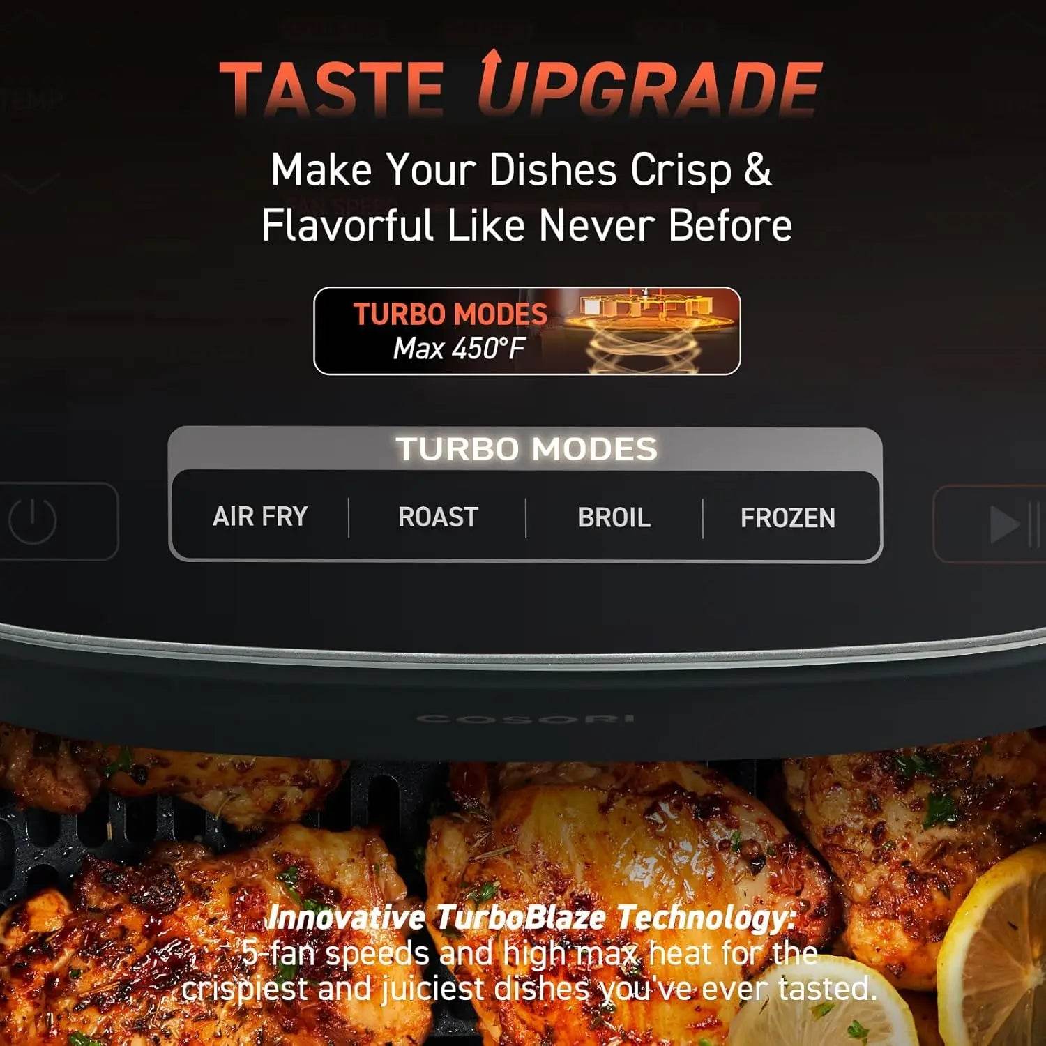 6-Quart Digital Air Fryer with TurboBlaze Technology - SmartPursue™