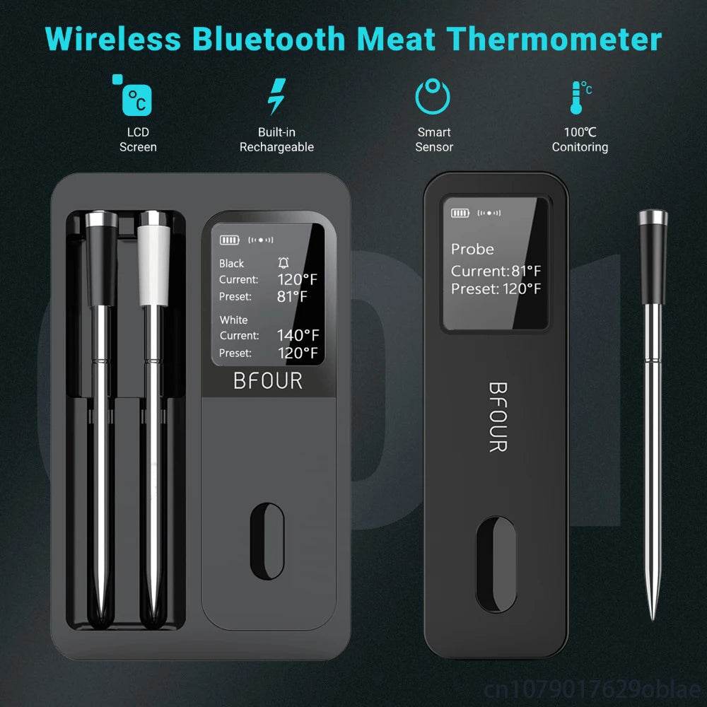 Wireless Bluetooth Meat Thermometer – Smart Cooking with Precision - SmartPursue™