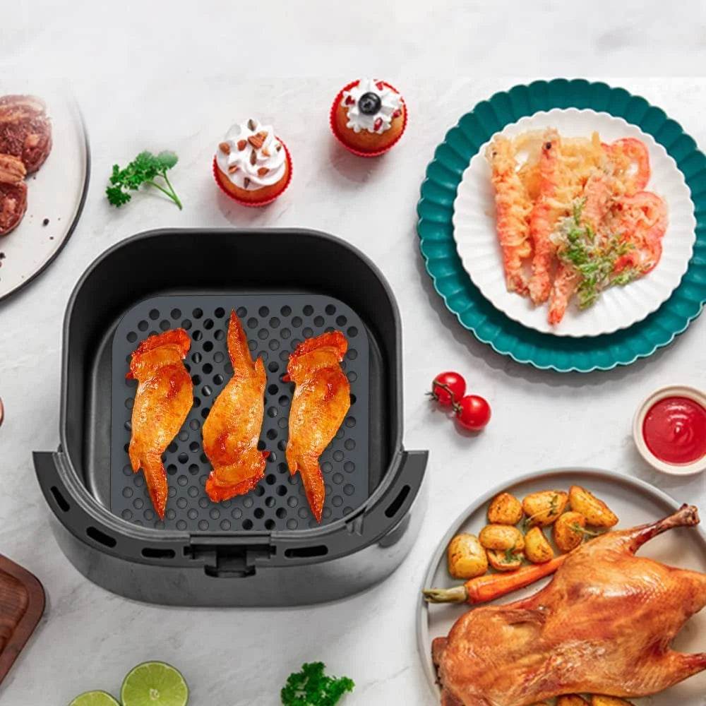 Square Reusable Air Fryer Liners – Non-Stick, Heat-Resistant & Eco-Friendly - SmartPursue™