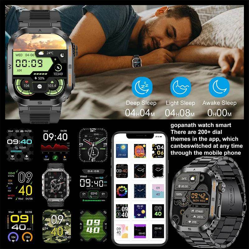 Rugged Military Smart Watch For Android IOS XIAOMI - SmartPursue™