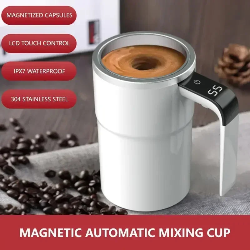 Automatic Self-Stirring Mug with Temperature Display - SmartPursue™