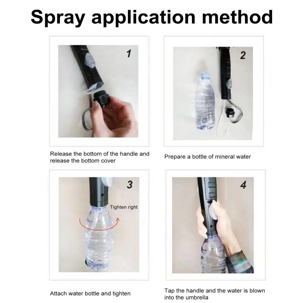 🌞 3-in-1 Cooling Sun Umbrella – Built-in Fan, Water Mister & UV Block - SmartPursue™