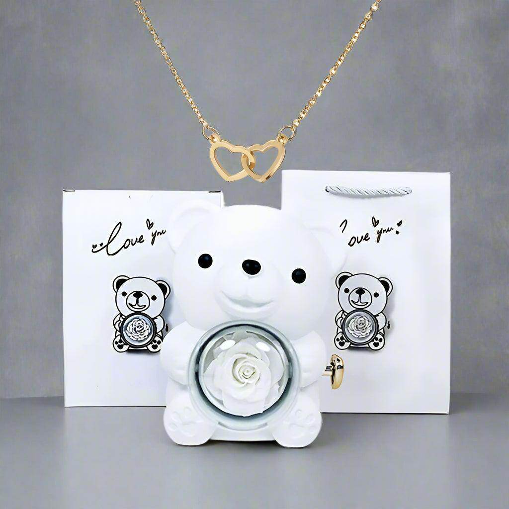 Valentine's Day Rose Bear Necklace - SmartPursue™
