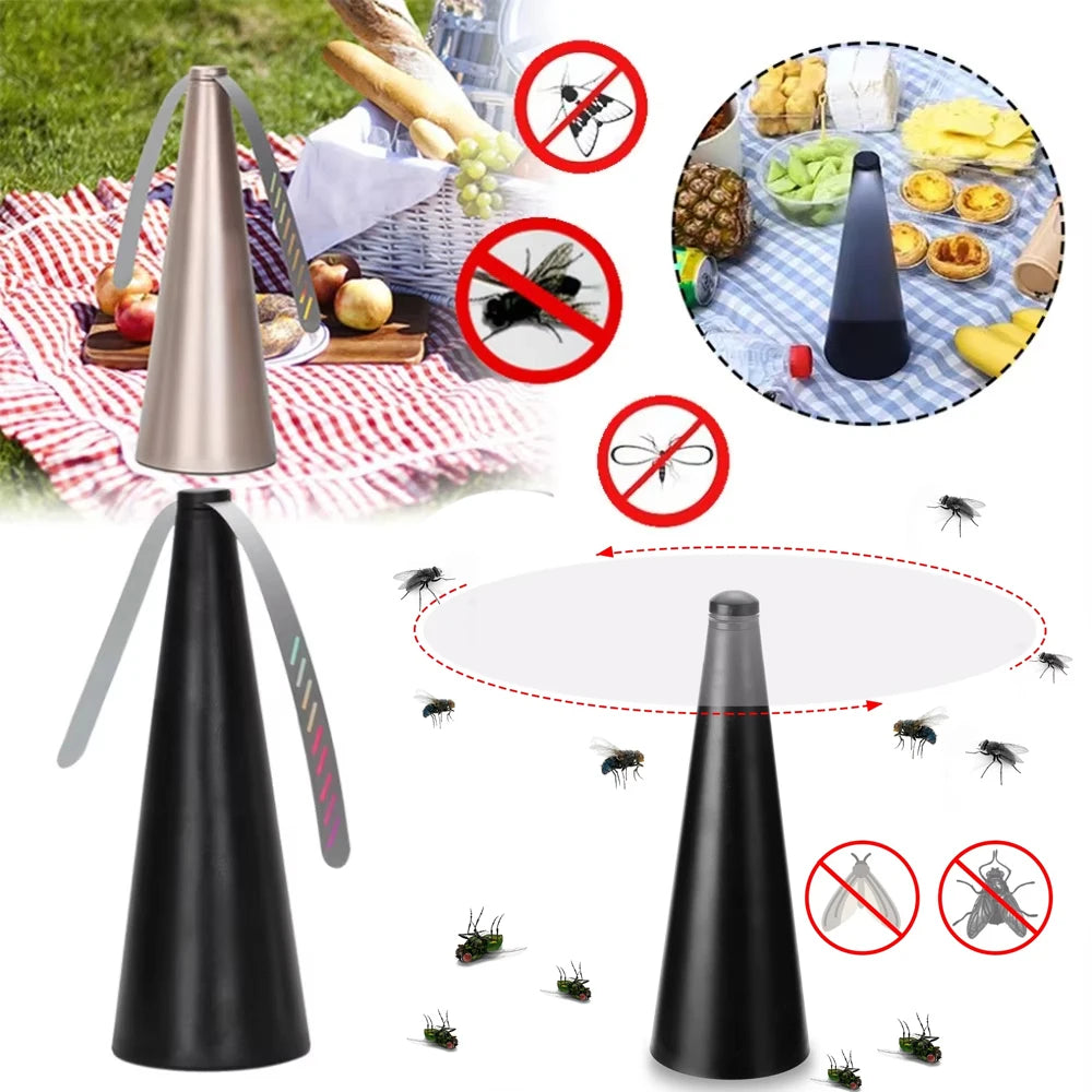 Fly Repeller Table Fan USB Or AA Battery Powered Insect Fly Repeller Fans Portable Pest Control Outdoor Indoor Keep Flies Away SmartPursue™