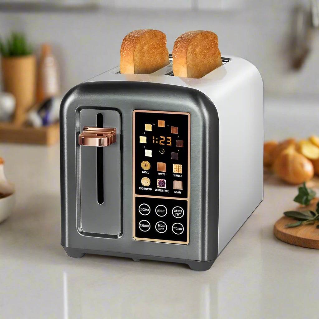 2-Slice Smart Toaster with LCD Display - SmartPursue™