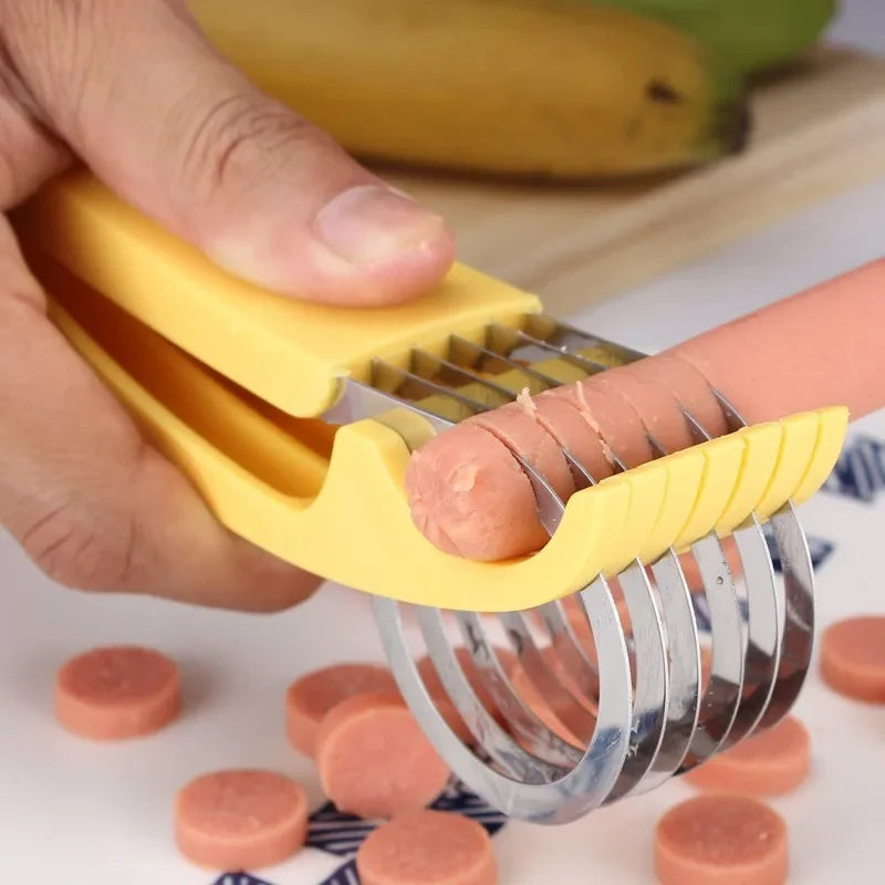Creative Banana Slicer & Sausage Slicer – Stainless Steel Fruit Cutter - SmartPursue™