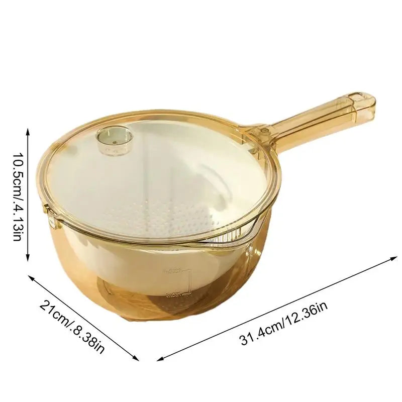 Creative Multifunctional Draining Basket With Spout Fruit And Vegetable Dishwashing Basket Kitchen EssentialsFood Strainer SmartPursue™