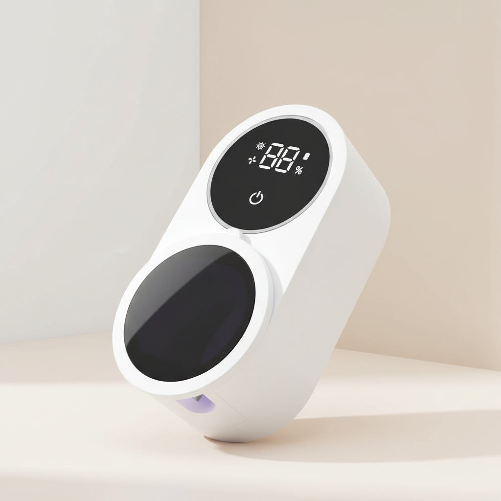 UV Toothbrush Sanitizer & Holder – Auto Sensor, Rechargeable, Wall Mounted