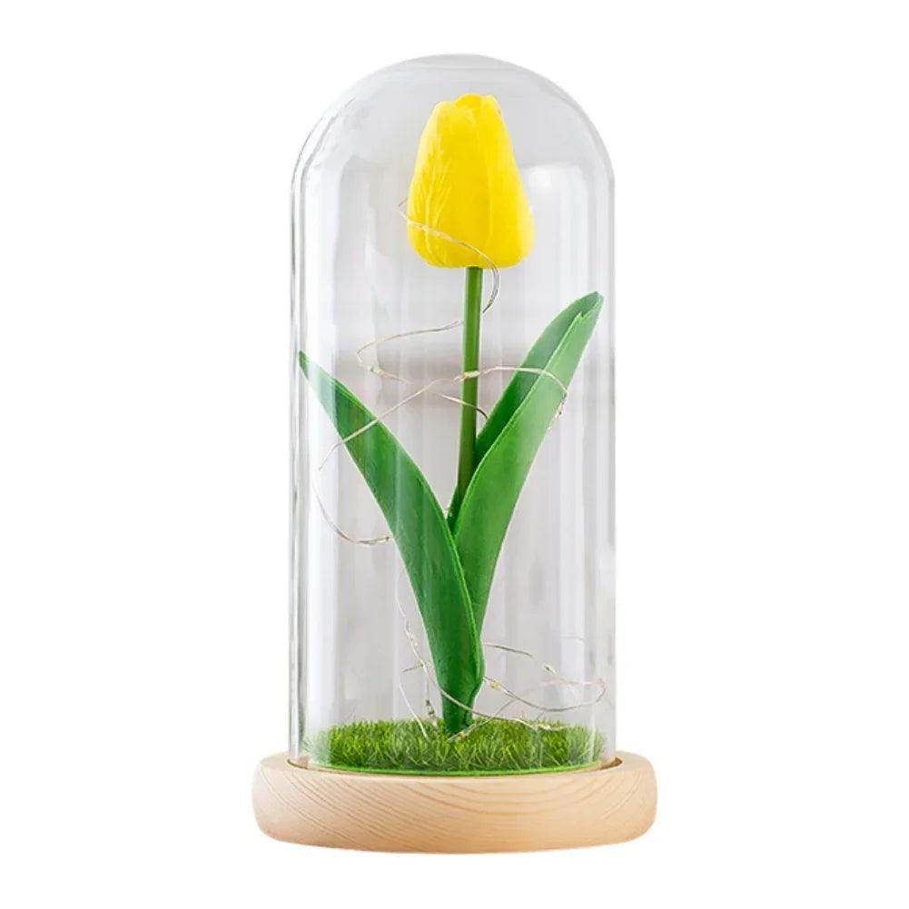 LED Glass Rose Tulip Ornament - SmartPursue™