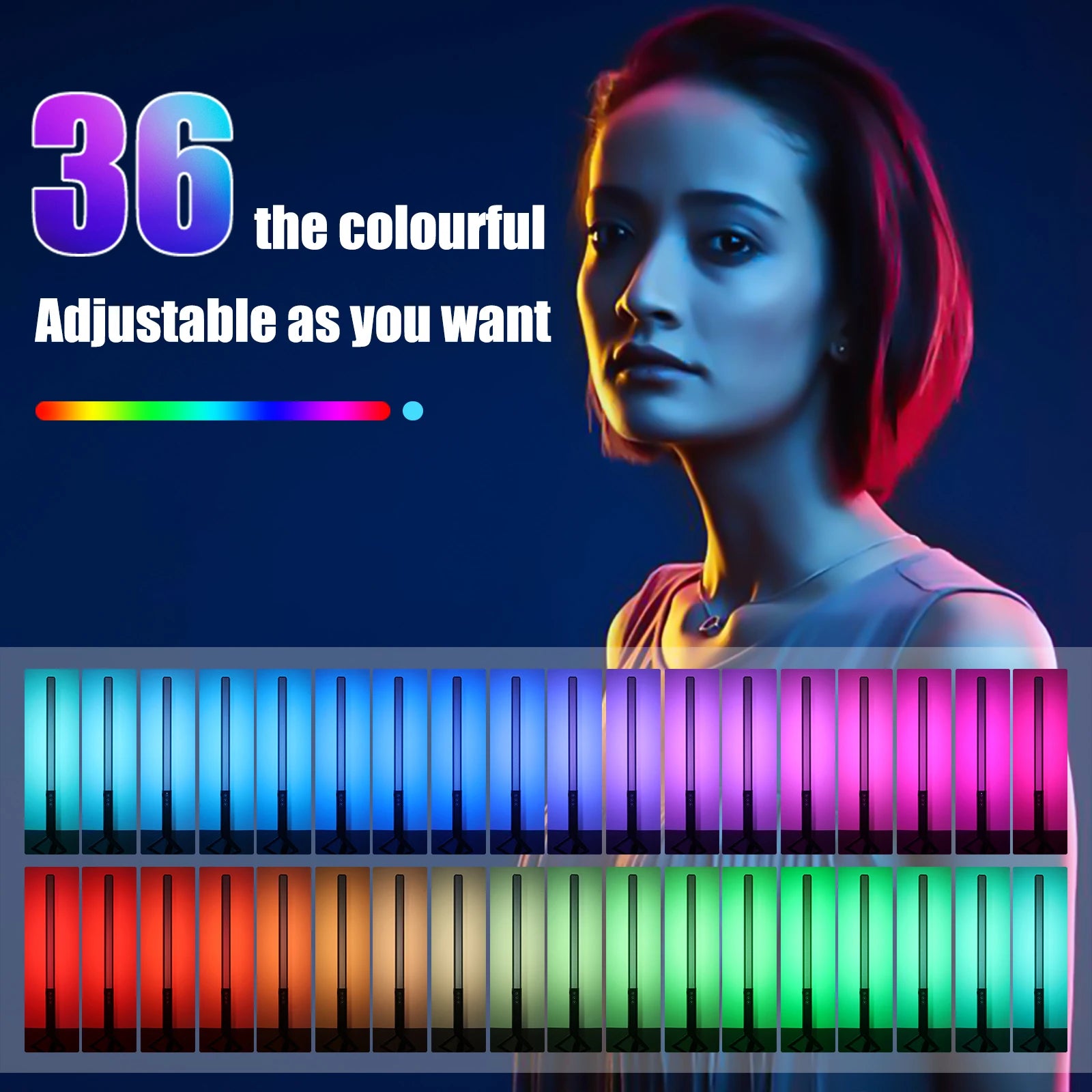 🌈 Luxceo Q508A RGB LED Wand – Studio Light with Battery & Remote - SmartPursue™