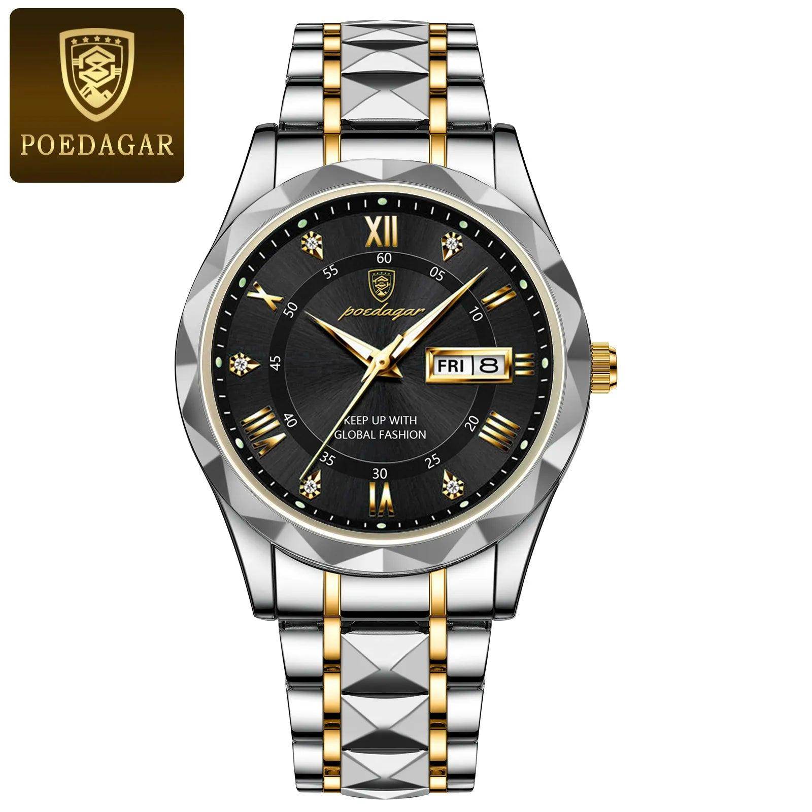 Luxury Wristwatch Stainless Steel Quartz Men's Watch - SmartPursue™