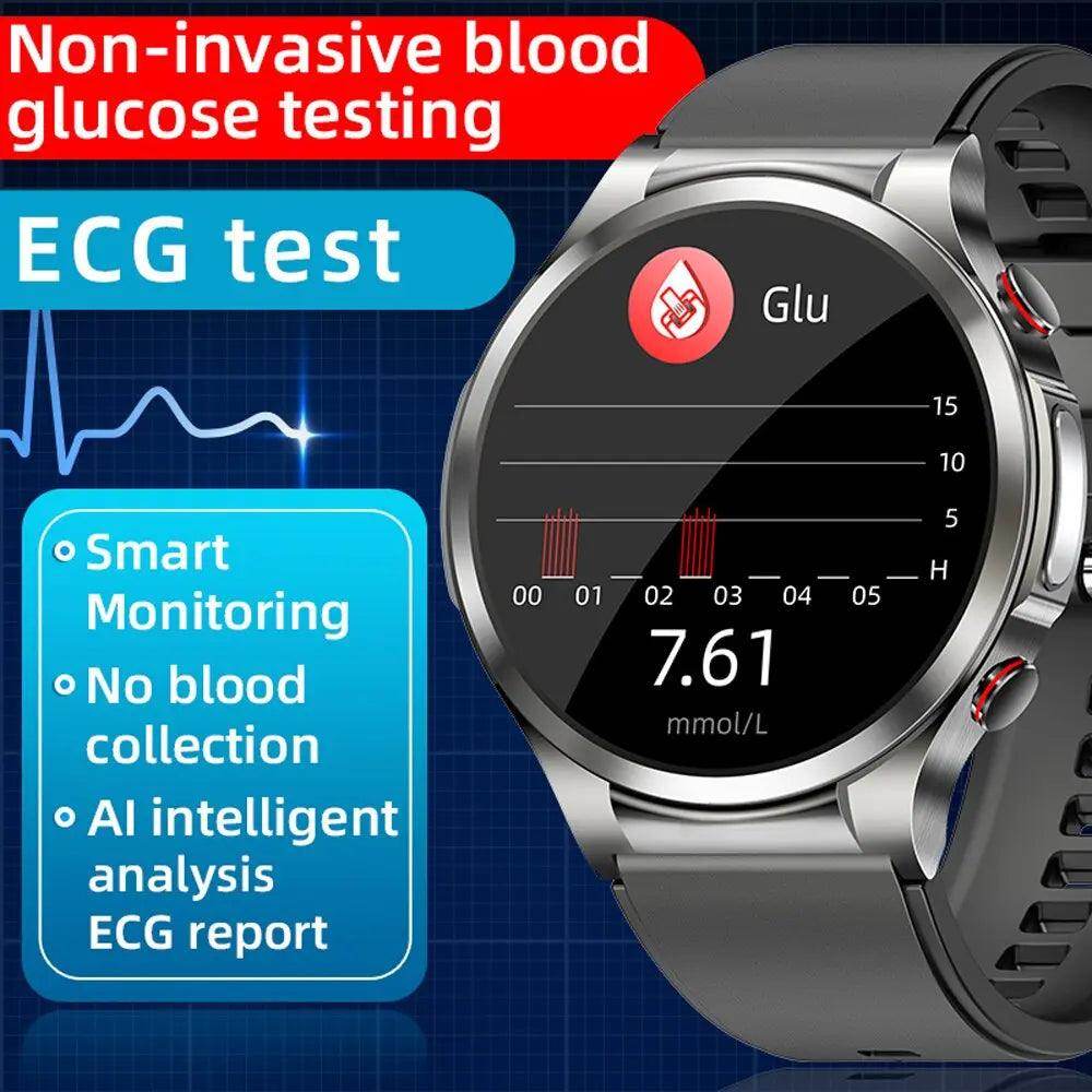 Smartwatch with glucose monitor & Heart Rate Blood Pressure - SmartPursue™