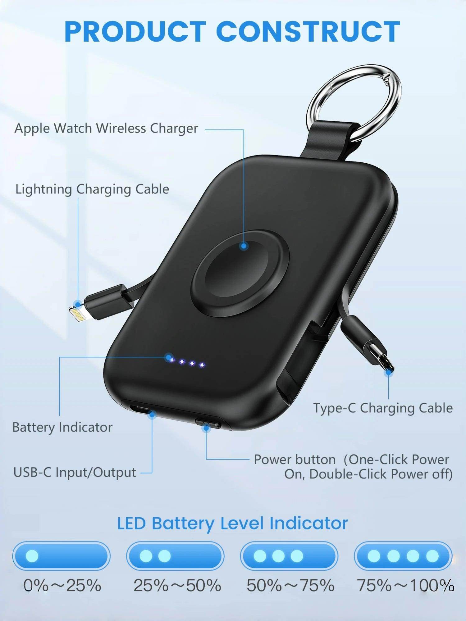 Portable power bank apple watch wireless charger - SmartPursue™
