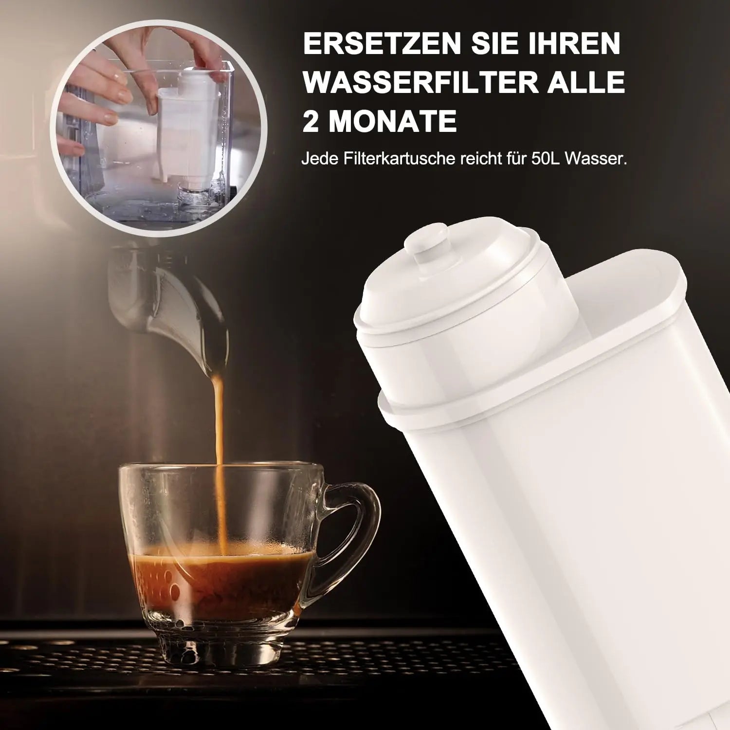 Water Filter Cartridge for Siemens EQ6 EQ9 Coffee Machines - SmartPursue™