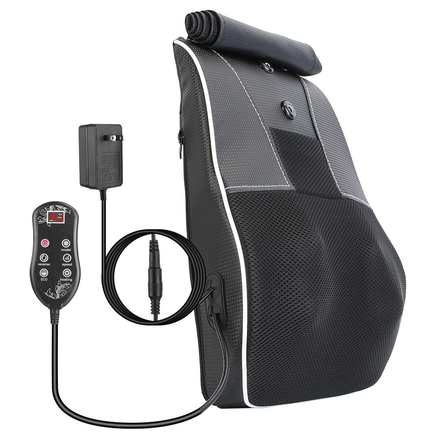 1Pc Back Massager With Heat 3D Kneading Massage Pillow Shiatsu Full Body Massager For Back Neck Waist Arm Abdomen Calf CJ US