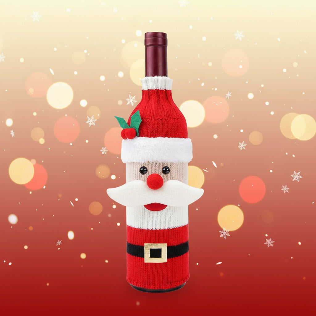 🎅 Christmas Bottle Covers – Festive Home Fashion Holiday Decorations CJ