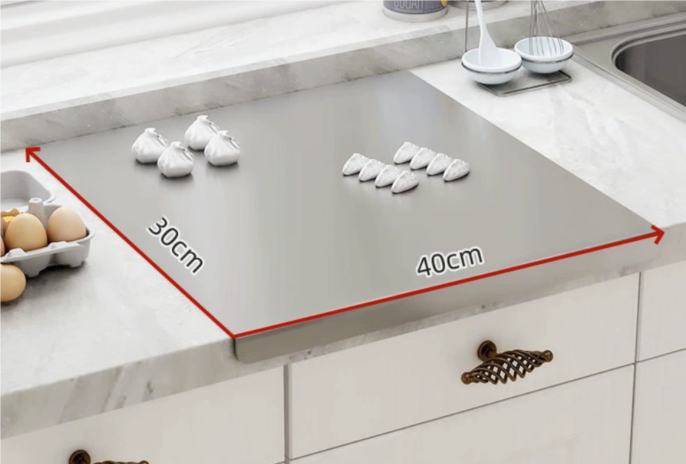 Foldable Stainless Steel Cutting Board – Multiple Sizes, Fold One or Both Sides