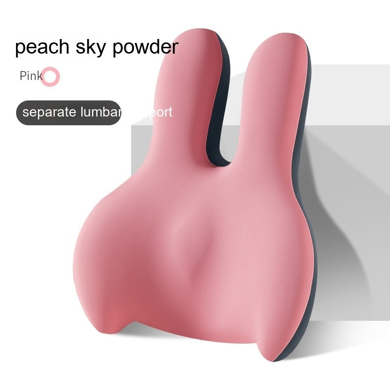 Car Heightening Cushion Backrest Lumber Pad Single Main Driving Thickened Cushion Driving Seat Short Four Seasons Universal CJ