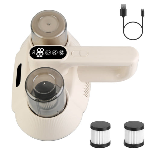 15000 Pa Bed Vacuum Cleaner – Double-Cup & UV-C Sanitizer Travel & Portable Gadgets