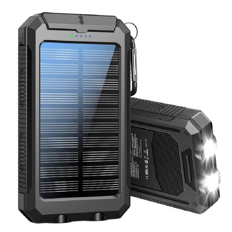🔋 8000 mAh Waterproof Solar Power Bank CJ US