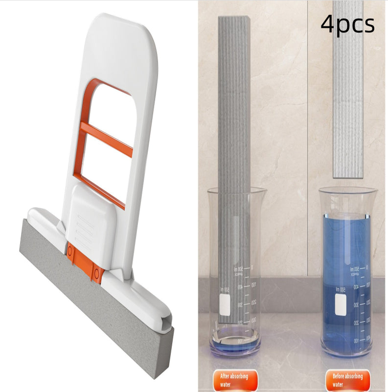 Mini trapeador de escritorio plegable de mano: herramienta de limpieza con esponja portátil