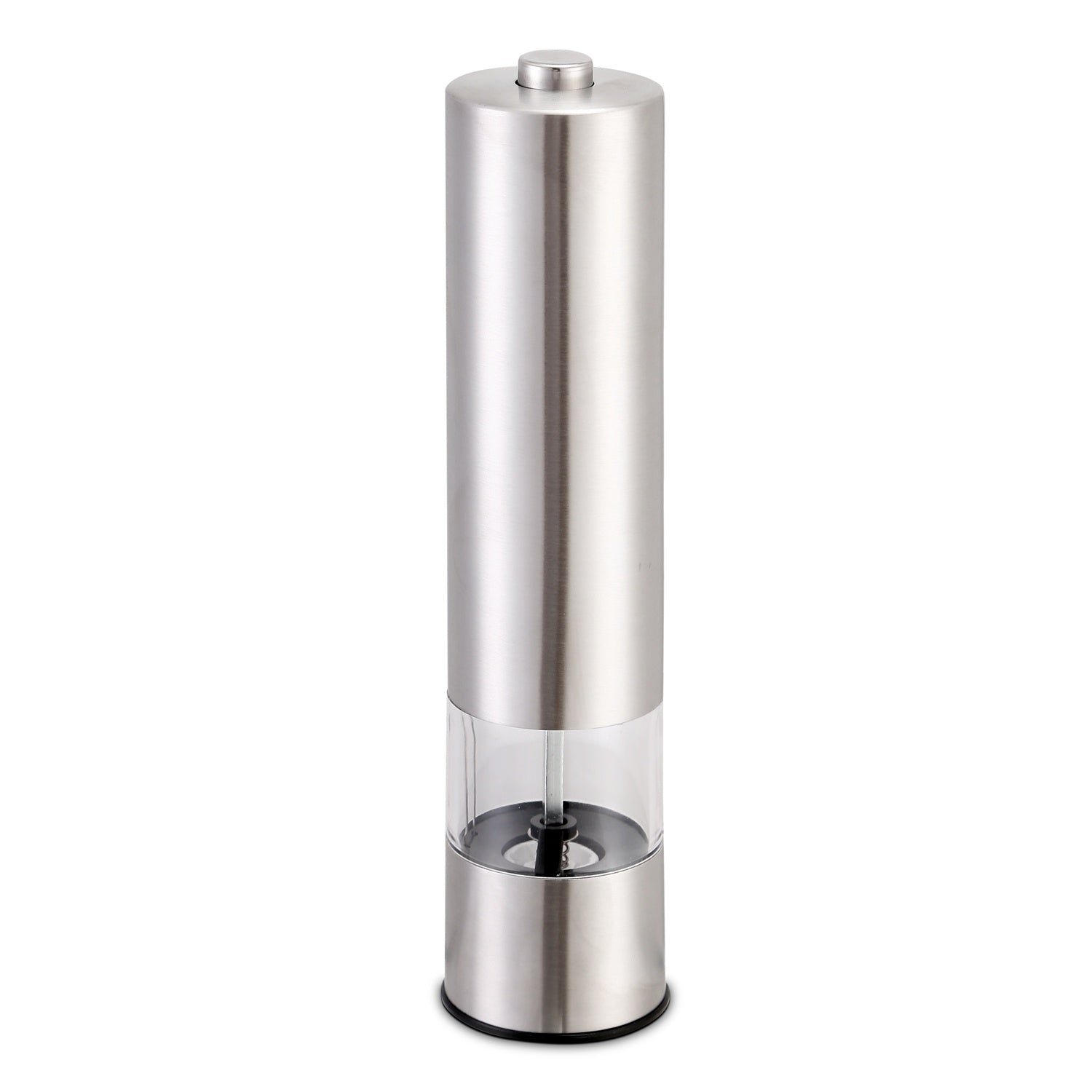 1Pc Electric Salt Pepper Grinder With Light Adjustable Coarseness Stainless Steel Salt Pepper Shaker Battery Operated Pepper Grinder Mill Easy Refill And Clean CJ US