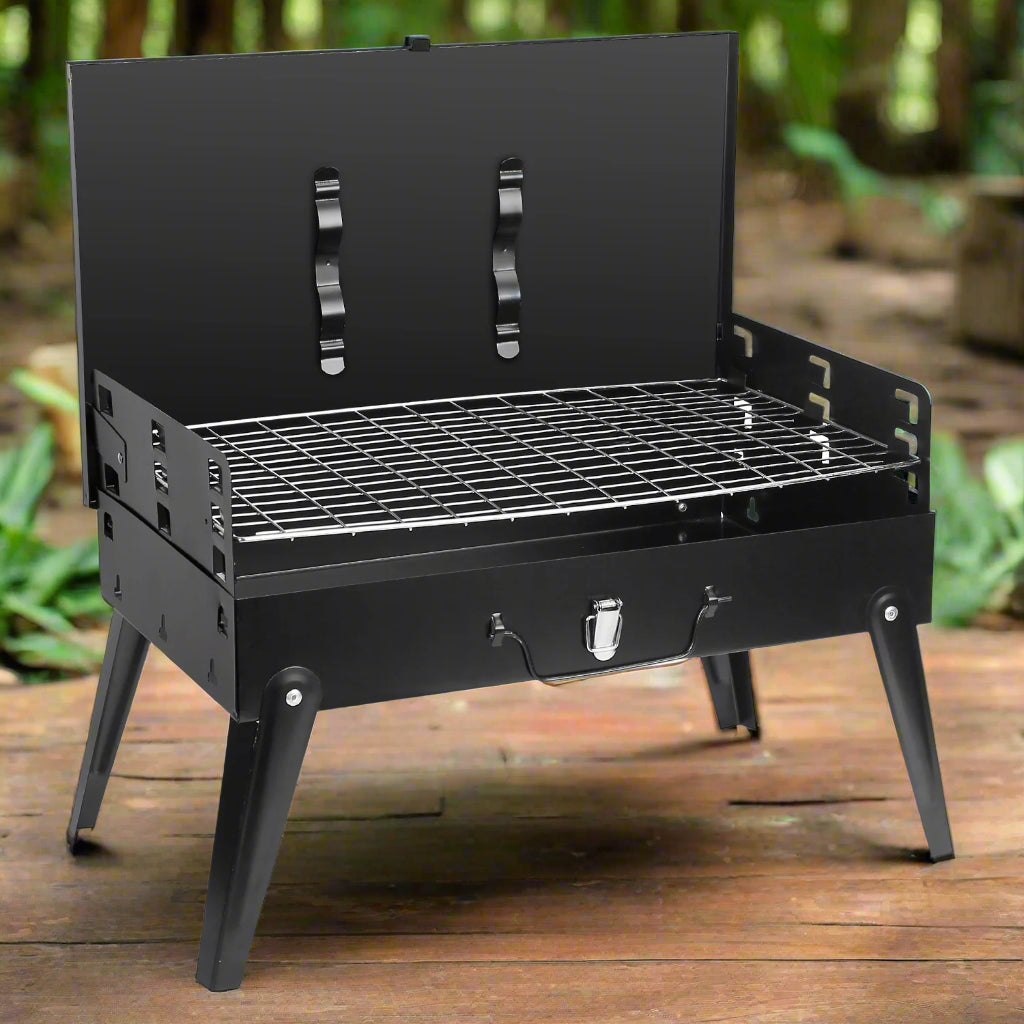 Portable Charcoal Foldable Grills Suitcase Grill Shelf CJ US