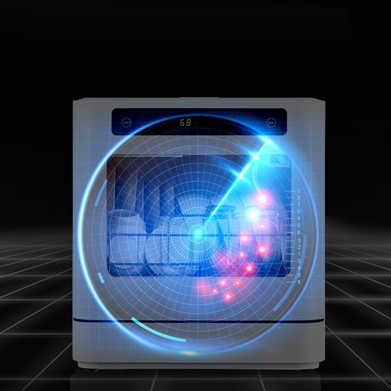 Mini Embedded Household Full-automatic High-temperature Drying Disinfection 110V Dishwasher Travel & Portable Gadgets