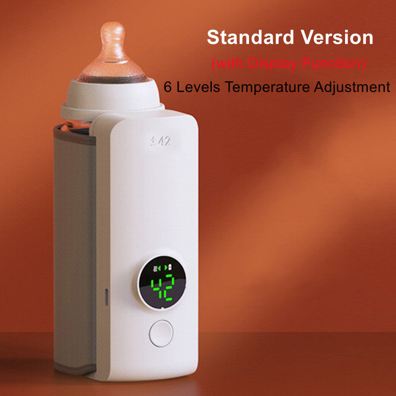 Portable Wireless Rechargeable Baby Bottle Warmer USB Charging And Heating Bag Portable Constant Temperature Milk Warmer Universal Bottle Insulation Sleeve CJ
