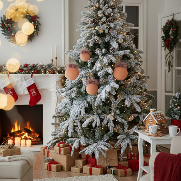 4PCS Set  Christmas Ball Ornaments Glass Hanging Balls For Holiday Tree Decor Shiny Xmas Party Decorations FBA Shipment CJ US