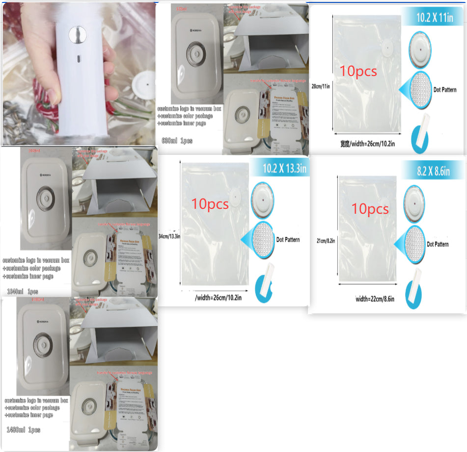 Electric Handheld Vacuum Pump & Vacuum Storage Bags