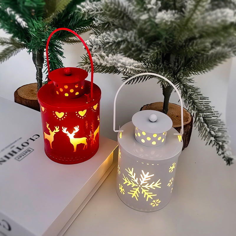 Christmas Candle Lights LED Small Lanterns Wind Lights Electronic Candles Nordic Style Creative Holiday Decoration Decorations CJ