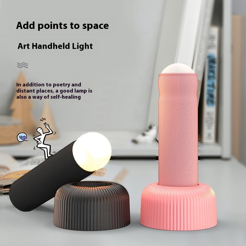 Creative Handheld Night Light Original Design LED Beads Interesting Way Of Switching On And Off Has A Base For Placing On Table CJ